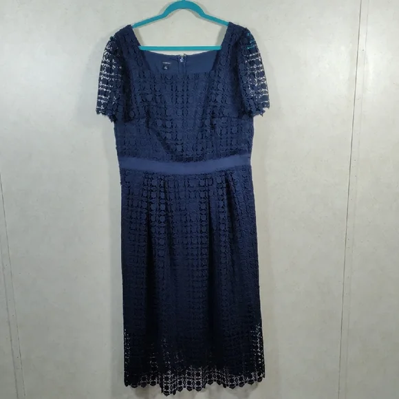 plus size lace party dresses Floral Lace Dress with Sheer Chiffon Jacket & Pearl Neckline